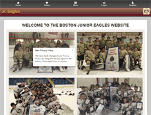 Tablet Screenshot of bostonjunioreagles.com